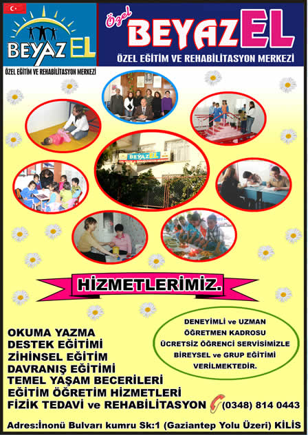 Kilis Firma Rehberi - Beyazel Özel Eğitim ve Rehabilitasyon Merkezi